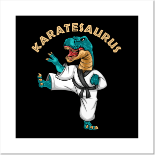 Karatesaurus Dinosaur Karate Posters and Art